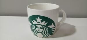 Starbucks 2017 Mug White Green Coffee Tea Cup Classic Mermaid Logo 14 fl oz